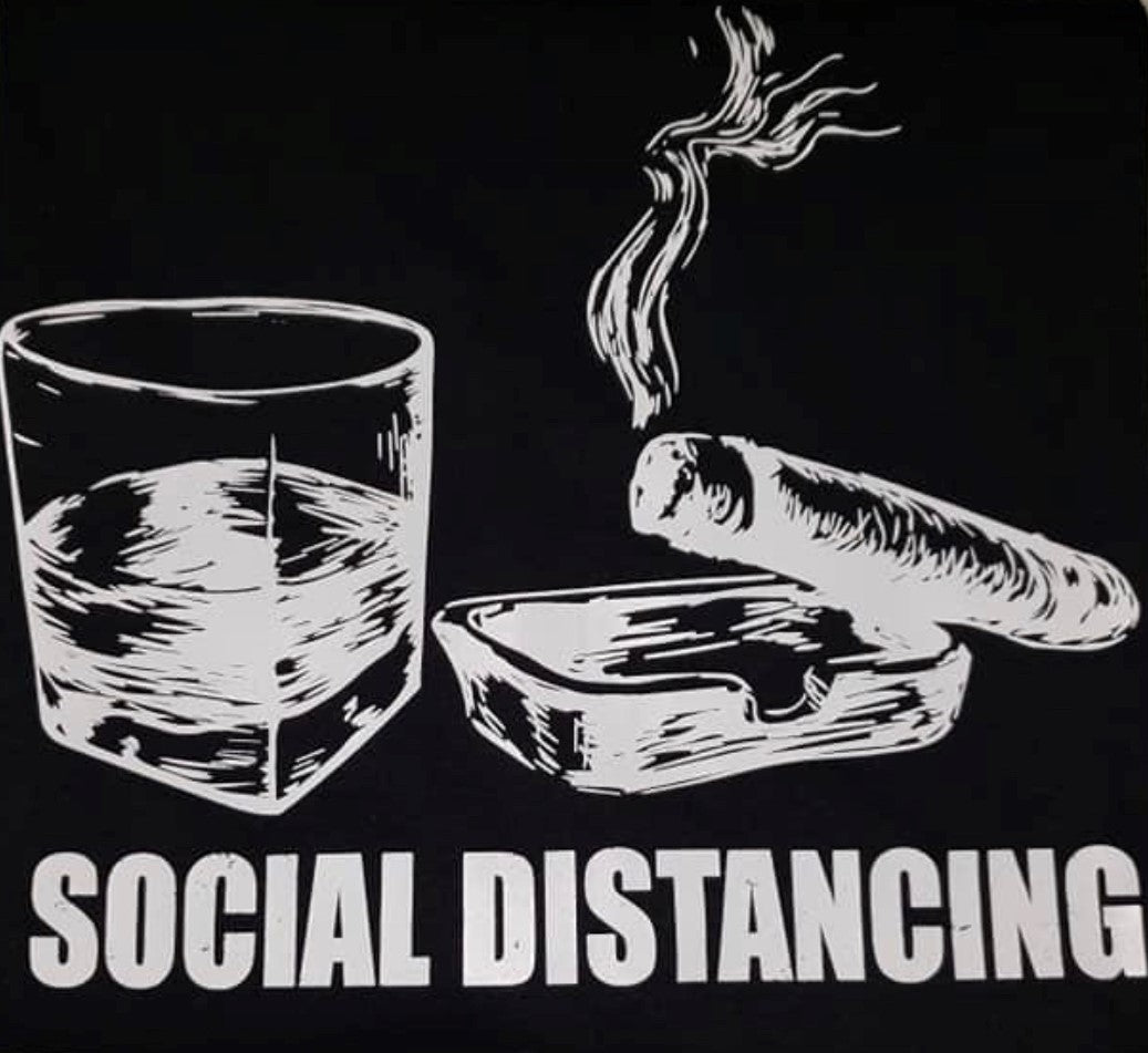 Men Social Distancing