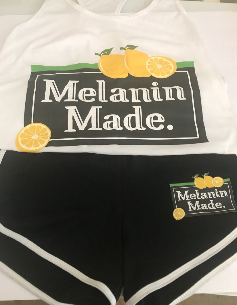 Melanin Made. Hot Girl Short Set